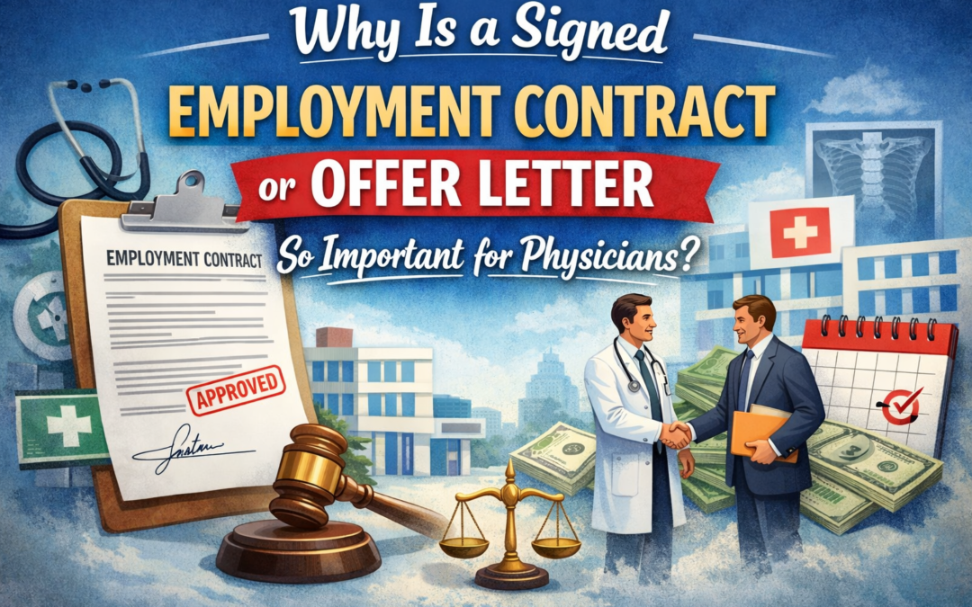 Why Is a Signed Employment Contract or Offer Letter So Important for Physicians?